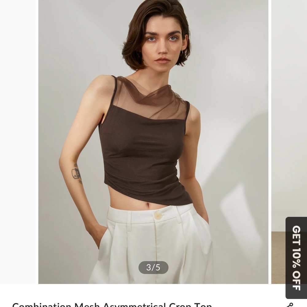 Commense brown top - never worn!